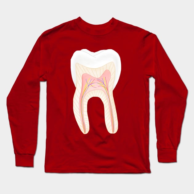 Tooth inside Long Sleeve T-Shirt by juttatis